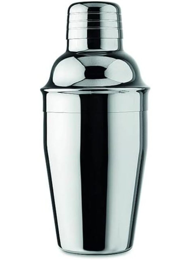 RANK Stainless Steel Cocktail Shaker Silver 350ml - Image 1