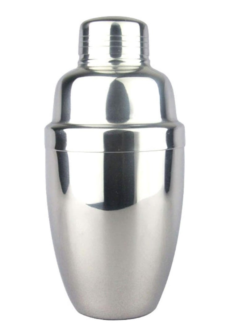 RANK Stainless Steel Cocktail Shaker Silver 350ml - Image 3