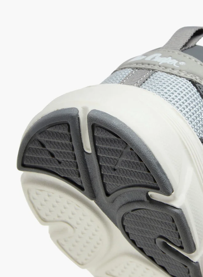 Lee Cooper Boys' Panelled Sneakers with Hook and Loop Closure