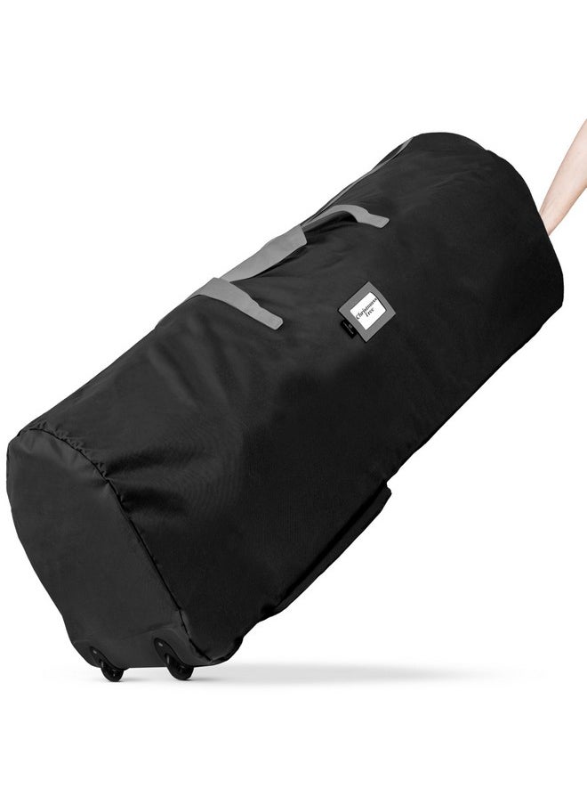 Handy Laundry Handy Laundry Rolling Tree Storage Bag - For 9-Foot Artificial Christmas Holiday Tree. Zippered Bag, Carry Handles and Wheels for Easy Transport. Protects Against Dust, Insects, and Moisture. (BLACK)  - Image 1