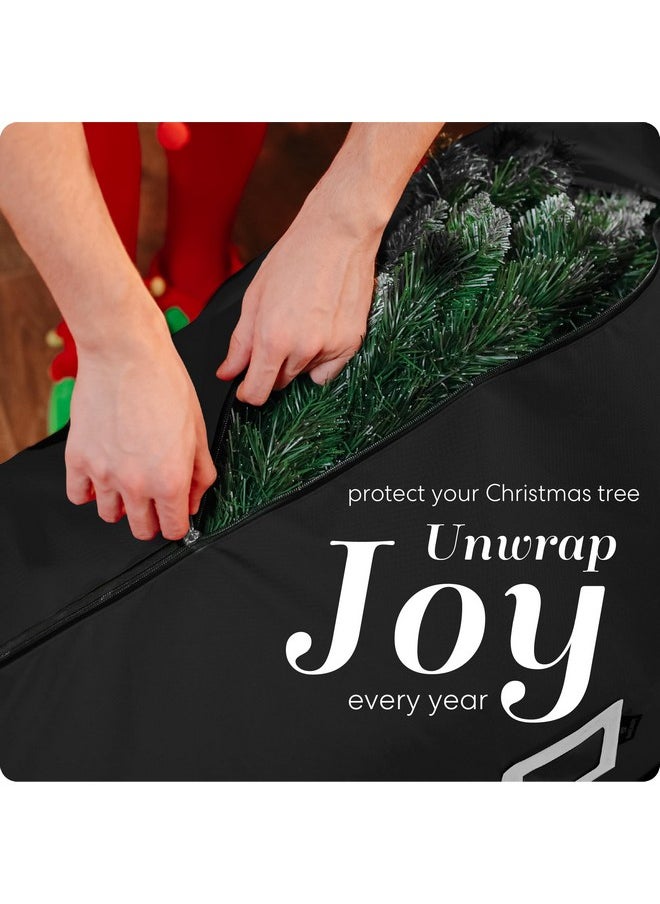 Handy Laundry Handy Laundry Rolling Tree Storage Bag - For 9-Foot Artificial Christmas Holiday Tree. Zippered Bag, Carry Handles and Wheels for Easy Transport. Protects Against Dust, Insects, and Moisture. (BLACK)  - Image 3