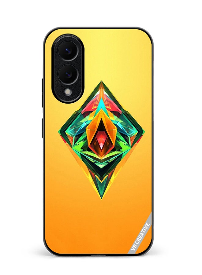 VR CREATIVE Protective Case Cover For Samsung Galaxy S25 Edge Ethereum Design Multicolour