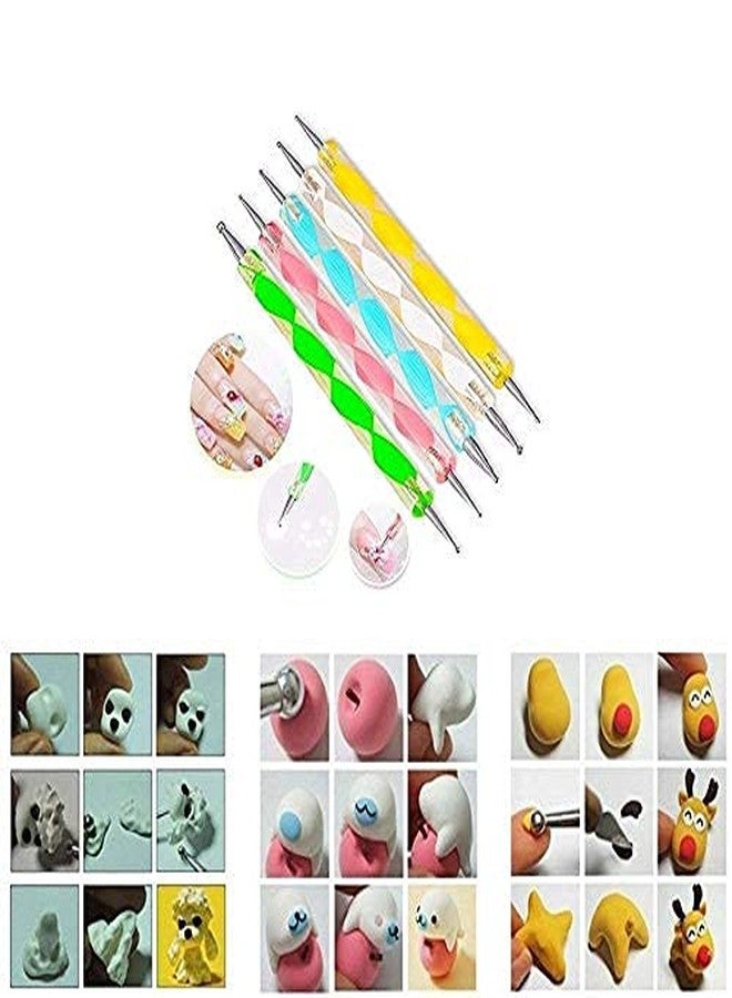KNAFS Ball Styluses Dotting Tool Set for Embossing Pattern Clay Sculpting, Nail Art (Multicolour) - Image 2