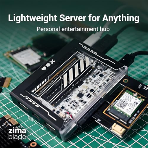 ZimaBlade Home Server Starter Kit, 16GB RAM + 32GB eMMC, Open x86 Platform, CasaOS Preinstalled,Docker & Self-Hosting Ready, Quiet Low Power, PCIe Expandable, Remote Access, 4K Media Server - Image 3