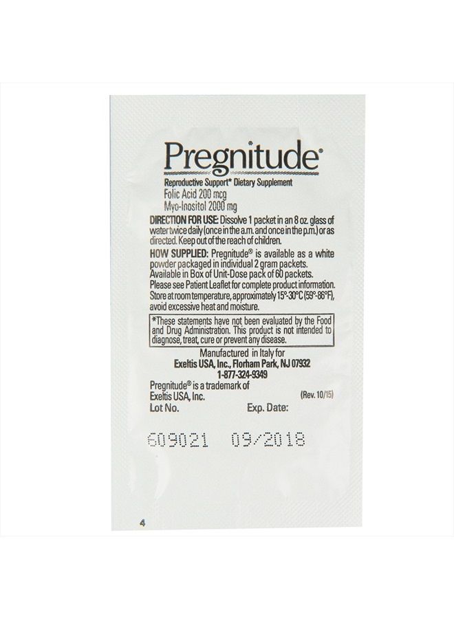 Everett Laboratories Pregnitude Reproductive Dietary Supplement - 60 Fertility Support Packets - Can Promote Regular Ovulation, Menstrual Cycles, and Increase Quality of Eggs - Image 5