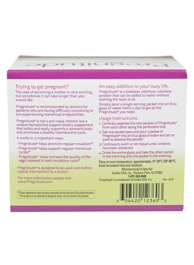 Everett Laboratories Pregnitude Reproductive Dietary Supplement - 60 Fertility Support Packets - Can Promote Regular Ovulation, Menstrual Cycles, and Increase Quality of Eggs - Image 3