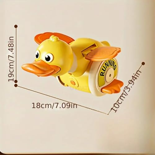 UTPATI Interactive Duck Crawl Toy with Electric 360° Rotating Music and Lights Active Play Development for Children Cute Fun Sound and Light Round Duck Baby Guide to Learn to Climb Toys (Multicolour) - Image 3