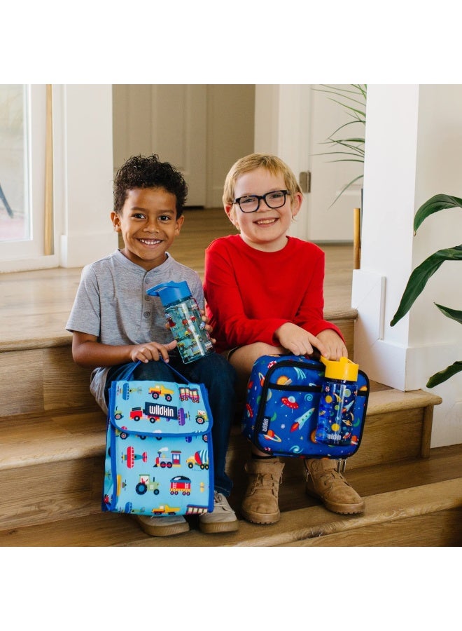 Wildkin Olive Kids Trains  Planes And Trucks Lunch Bag - Image 2