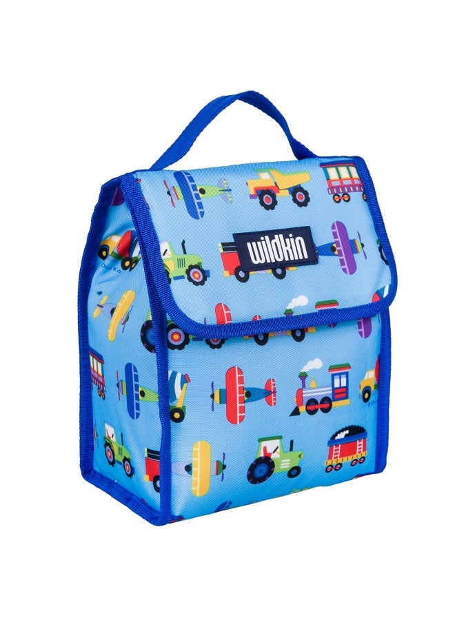 Wildkin Olive Kids Trains  Planes And Trucks Lunch Bag - Image 1