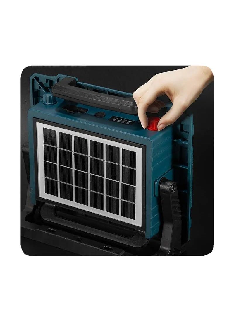 MAPPLE CREATION MAPPLE CREATION Multifunctional Solar Portable Light USB Rechargeable LED Flashlight with Side Light FloodlightSpotlight for Home Outdoor Camping Fishing Hiking  - Image 2