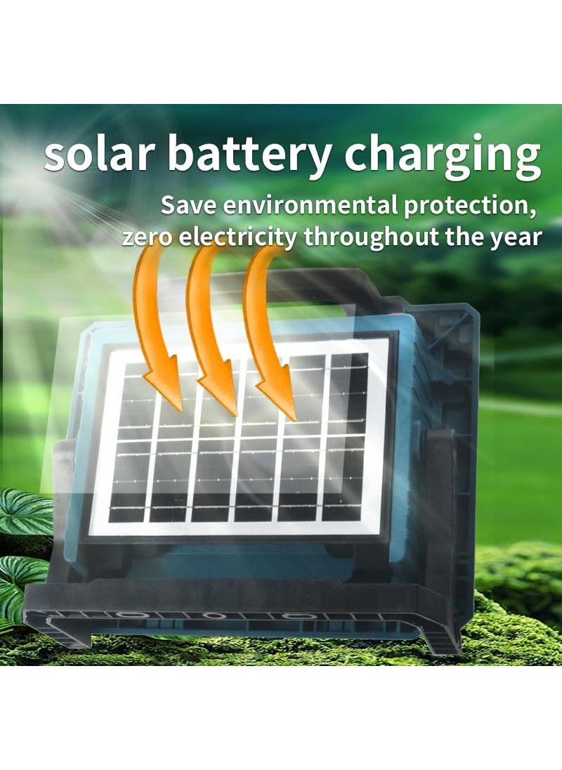MAPPLE CREATION MAPPLE CREATION Multifunctional Solar Portable Light USB Rechargeable LED Flashlight with Side Light FloodlightSpotlight for Home Outdoor Camping Fishing Hiking  - Image 5