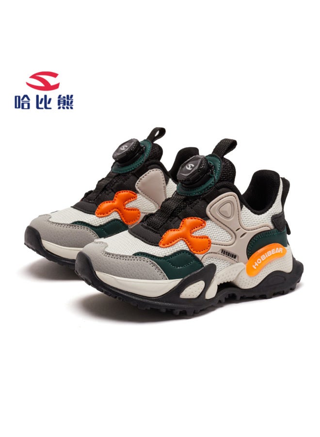 Habib Bear Double Net Children's Sneaker Boys Shoes Spring And Autumn Breathable Campus Casual Joker Torre Shoes A Generation Of Hair