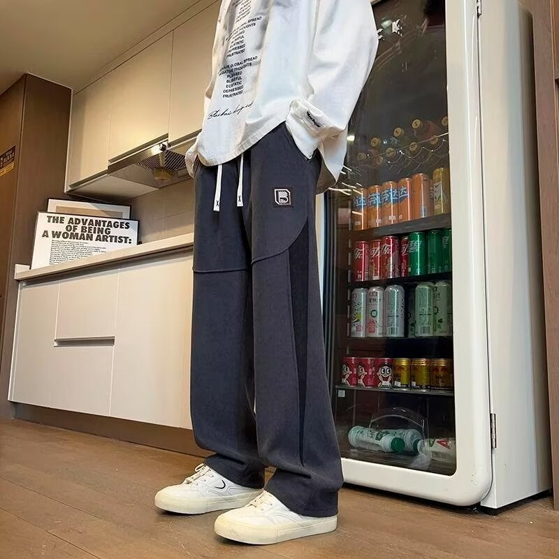 Pants Boys Teenagers Junior Senior High School Students Hong Kong-Style Loose Handsome Casual Pants Spring All-Match Sweatpants - Image 5