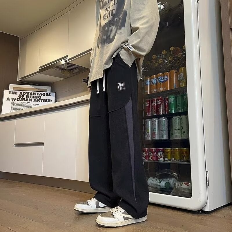 Pants Boys Teenagers Junior Senior High School Students Hong Kong-Style Loose Handsome Casual Pants Spring All-Match Sweatpants - Image 3