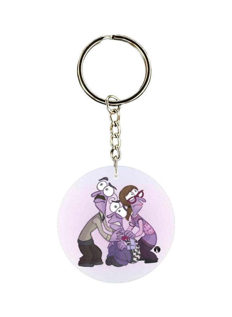 RKN Cartoon Character Printed Keychain