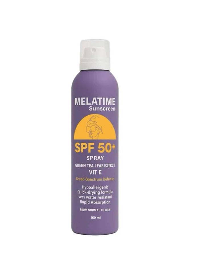 MELATIME Sunscreen Spray SPF 50+ - 150ML
