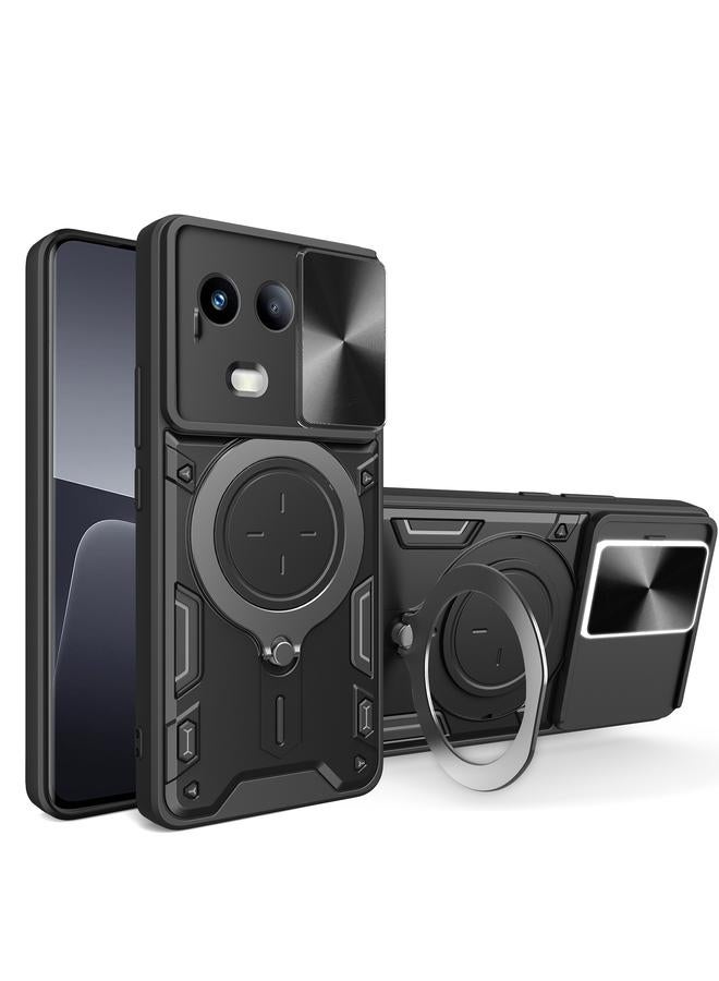 Case For Realme 11 5G Global / 11x 5G CD Texture Sliding Camshield Magnetic Holder Phone Case