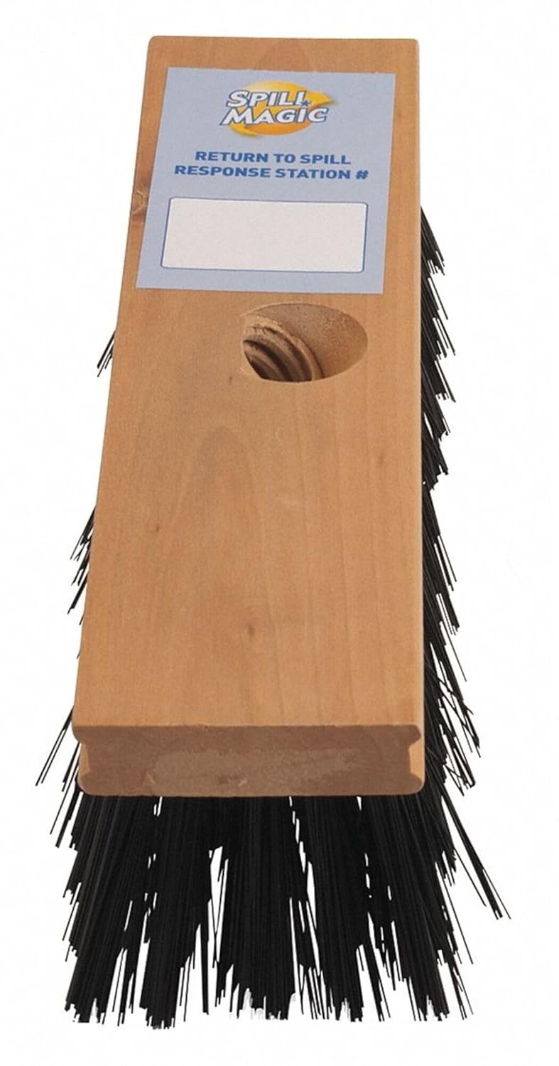 204BR Removable Broom Head with Heavy Duty Bristles for Swab Spill Kit