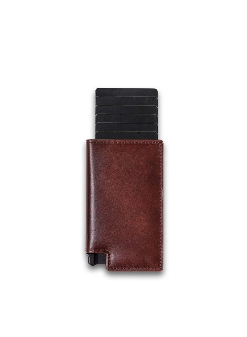 SYOSI Parliament - Slim Leather Wallet - RFID Blocking - Quick Card Access  - Image 1