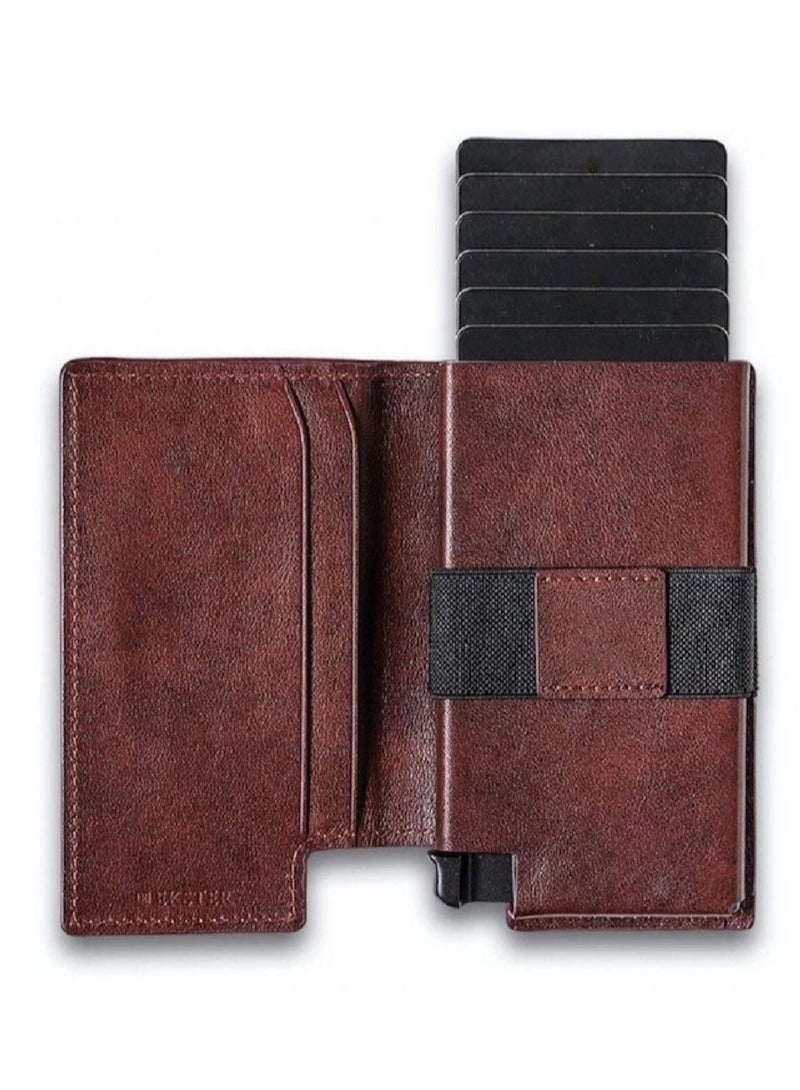 SYOSI Parliament - Slim Leather Wallet - RFID Blocking - Quick Card Access  - Image 2