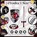 Poen 12 Pcs Inflatable Sword and Shield Knight Party Favors Set Blow up Medieval Sword Shield for Prince Party Favors Decorations Cosplay Accessories Dragon - Image 4