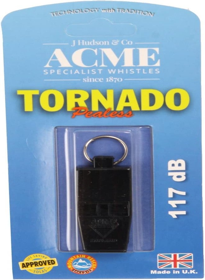 acme (3 Pack) Acme Slimline Tornado Model 636 Pealess Whistle Black - Image 4