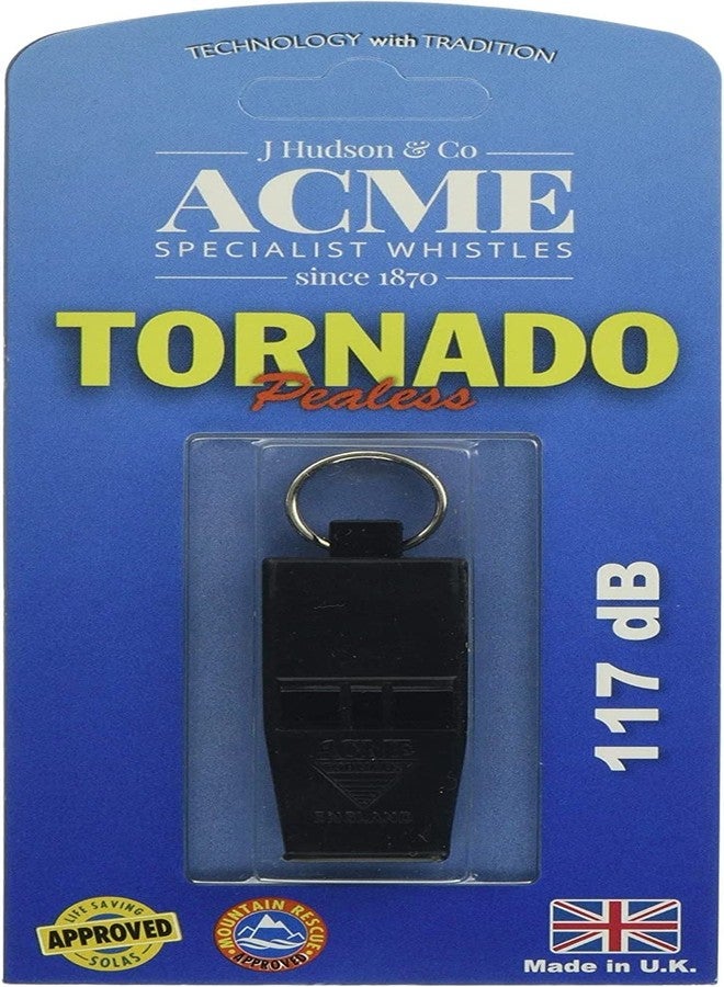 acme (3 Pack) Acme Slimline Tornado Model 636 Pealess Whistle Black - Image 2