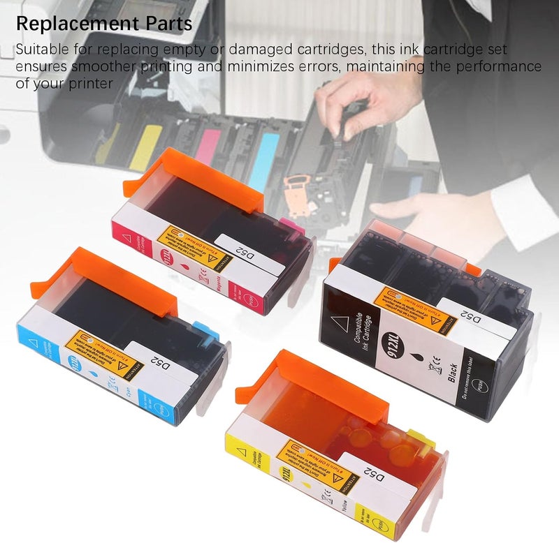 Colorful 912XL Ink Cartridge Set for 8010 8012 8013 8014 8015 8017 8018 8022 8023 8024 8025 8030 Printer - Image 3