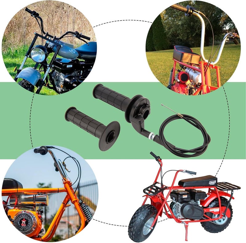 FLYPIG Handle Grip Twist Throttle Cable 7/8" 22mm for ATV/ATC Dirt Bike Mini Bike 50cc 125cc 150cc 250cc 125cc 140cc 4-Stroke Pocket Bike - Image 5