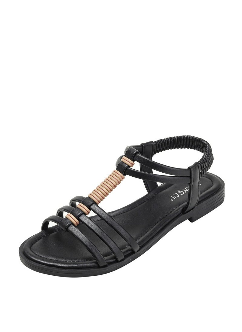 SIKETU 2025 Summer New Roman Sandals Retro Hollow Flat Comfortable Tourist Beach Sandals  - Image 1