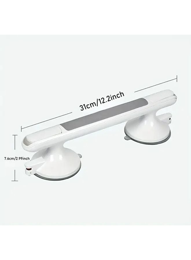 1pc Heavy Duty Non Slip Bathroom Grab Rail With Strong Suction Cup No Drill Installation - Image 4