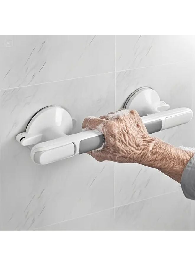 1pc Heavy Duty Non Slip Bathroom Grab Rail With Strong Suction Cup No Drill Installation - Image 2
