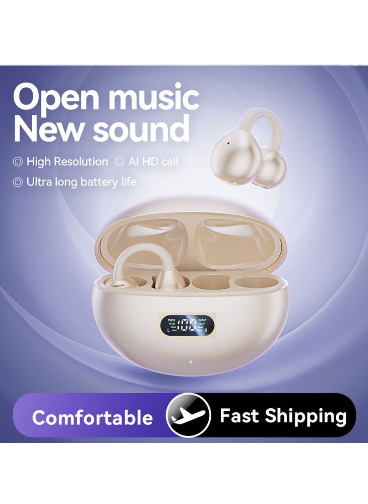 تشوميل سماعة رأس بلوتوث لاسلكية مثبتة على الأذن من برلين ساوند، سماعات أذن ذات توصيل عظمي في الهواء الطلق، عمر بطارية طويل - Image 1