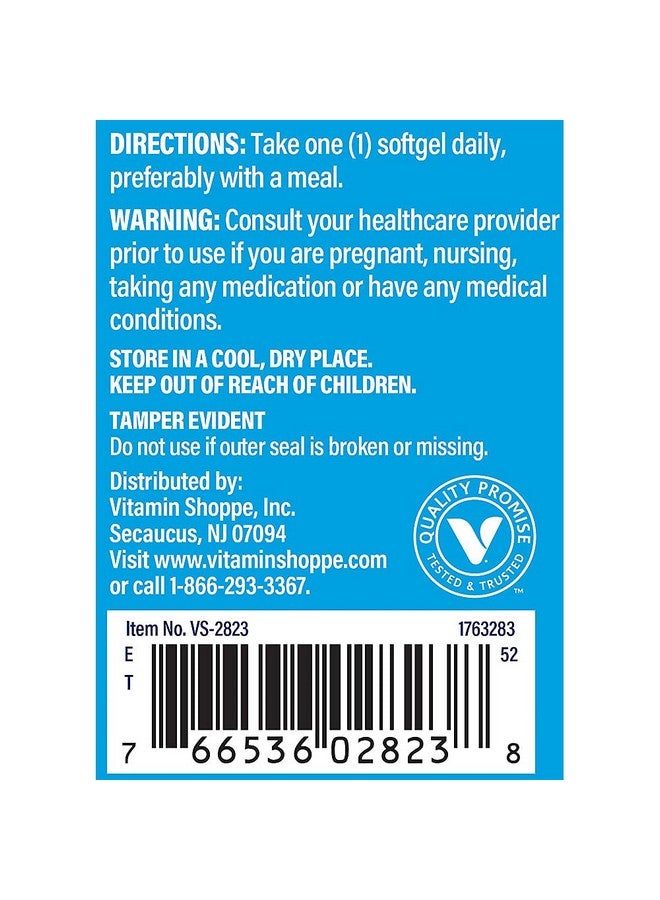 The Vitamin Shoppe Vitamin D3 5000IU Softgel, Supports Bone & Immune Health, Aids in Cellular Growth & Calcium Absorption, Gluten Free & Once Daily Formula (100 Softgels) by The Vitamin Shoppe - Image 4