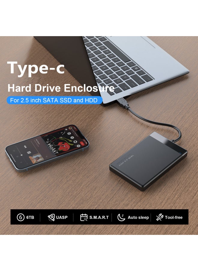 SSD HDD Solid State Mechanical Hard Disk Box 2.5 Inch Mobile Hard Disk Box Type-C USB3.1 Interface-Color:H03 C-A  - Image 5