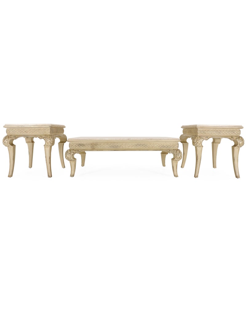Gallery Crystal Wooden Coffee Table Set - Image 2
