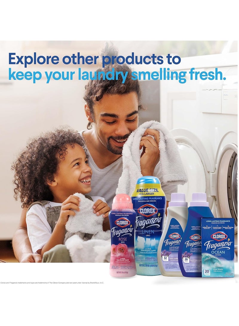 Clorox Fraganzia In-Wash Scent Booster Crystals in Linen Scent 70 Oz Value Size  Laundry Scent Booster Crystals  Linen Light Floral Laundry Fragrance 70 Ounce Crystals - Image 3