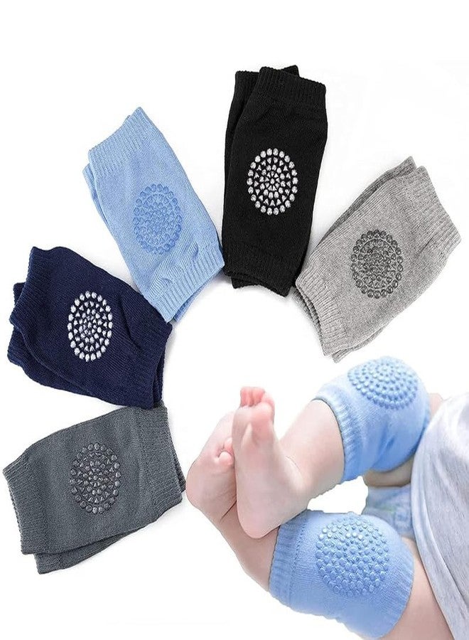 TopiBaaz Kids Knee and Elbow Padd for Infant Toddlers Boys Girls Crawling Knee Protector Cap for Baby Anti-Slip Stretchable Elastic Cotton Soft Breathable Knee Guard Cotton Socks for Babies - Image 1