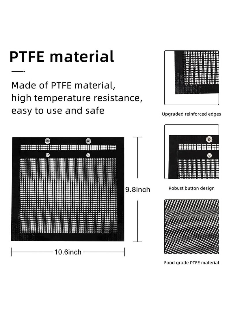 Generic BBQ Mesh Grill Bags, High Temperature Resistant Grid Barbecue Bag Reusable Grilling Pouches for Charcoal, Gas, Electric Grills, Barbecue Bag Set Is A Must-Have for All Event (3 Pack, Black) - Image 5