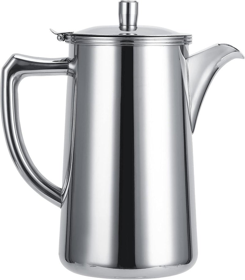 Stainless Steel Cold Water Pot DripProof 304 Stainless Steel Hand Coffee Pot for Home Kitchen Silver - Image 2