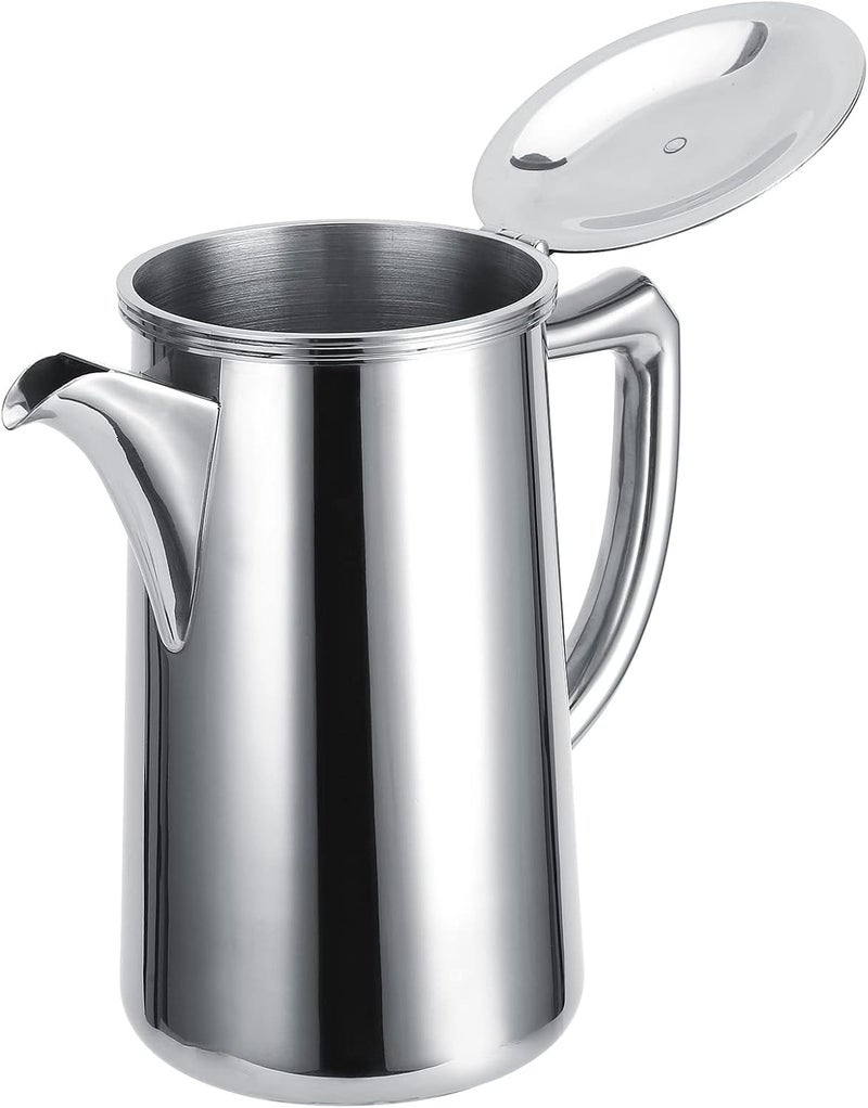 Stainless Steel Cold Water Pot DripProof 304 Stainless Steel Hand Coffee Pot for Home Kitchen Silver - Image 1