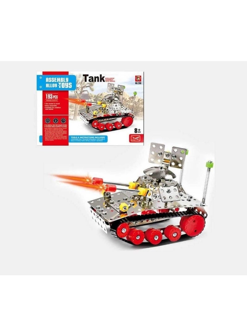Metal Military Tank Meccano Toy, Meccano Military Tank, Metal Meccano Tank, Metal Tank Construction Toy, Meccano Tank Building Set, Kids Meccano Tank Kit, Metal Tank Building Kit, Tank Assembly Toy, Engineering Tank Construction Toy, Mechanical Building Toy for Kids, STEM Meccano Toy, Metal Construction Set for Kids, Nuts and Bolts Construction Toy, Educational Metal Construction Toy, Engineering Building Toy for Kids, Metal Construction Kit, Metal Meccano Building Toy, Engineering & Construction Toy, Tank Model Building Kit, Metal Tank Model Kit, DIY Metal Tank Toy, Military Construction Toy for Kids, Military Vehicle Building Kit, Tank Building Set with Nuts and Bolts, Meccano Toy for Boys, Metal Engineering Construction Kit, Metal Model Building Toy, Educational Meccano Tank, Screw Assembly Tank Toy, 3D Metal Tank Building Kit. - Image 1
