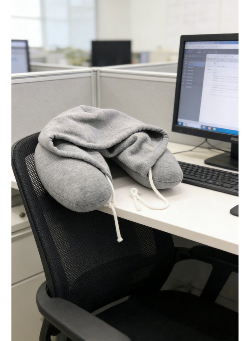 بايبي قابل للنفخ وسادة الرقبة مناسبة لأنّ طائرة , عربة , قطار أو الاسترخاء في المنزل . - Image 4