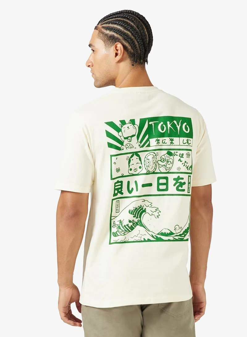 Seventy Five Graphic Print Regular Fit T-Shirt