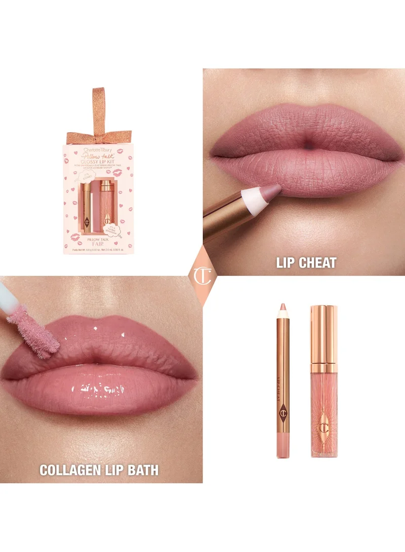 Charlotte Tilbury  Pillow Talk Glossy Lip Kit for Women | Best Price UAE