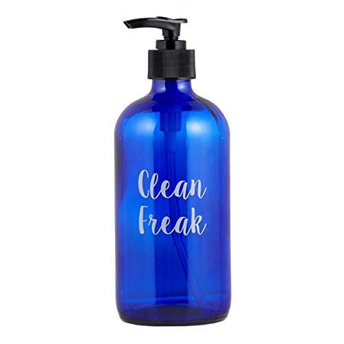 47th & Main 2pc Soap Bottle - Clean Freak - Cobalt Blue - Image 4