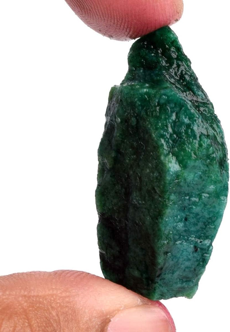 GEMHUB Loose Gemstones For Jewelry Making 10-980 Carat Raw Rough Green Emerald Natural Gemstone | Crystal And Healing Stones - Image 2