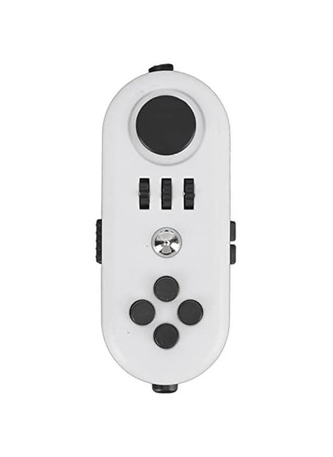 Fidget Sensory Toy, Reduce Stress Relax Mood Portable Anxiety Sensory EDC Toy Sensory Fidgets Controller Pad Anxiety Sensory Toy (5 White and Black)