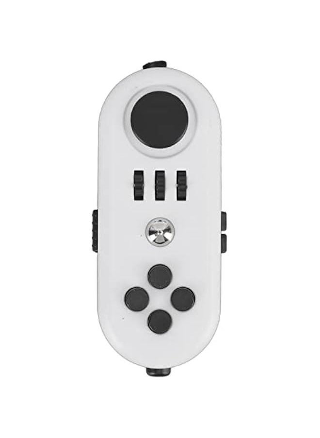 Fidget Sensory Toy, Reduce Stress Relax Mood Portable Anxiety Sensory EDC Toy Sensory Fidgets Controller Pad Anxiety Sensory Toy (5 White and Black)