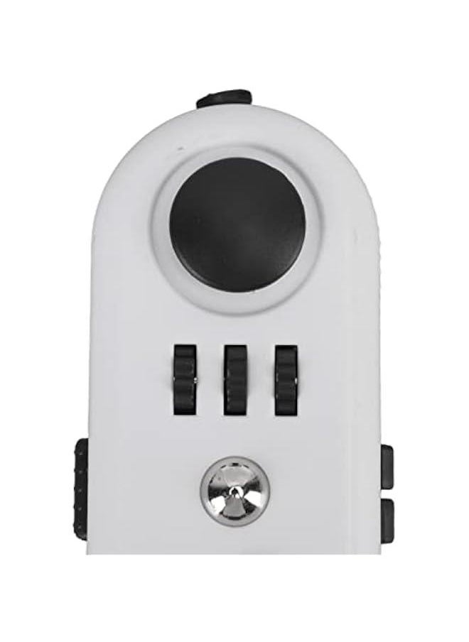Fidget Sensory Toy, Reduce Stress Relax Mood Portable Anxiety Sensory EDC Toy Sensory Fidgets Controller Pad Anxiety Sensory Toy (5 White and Black)
